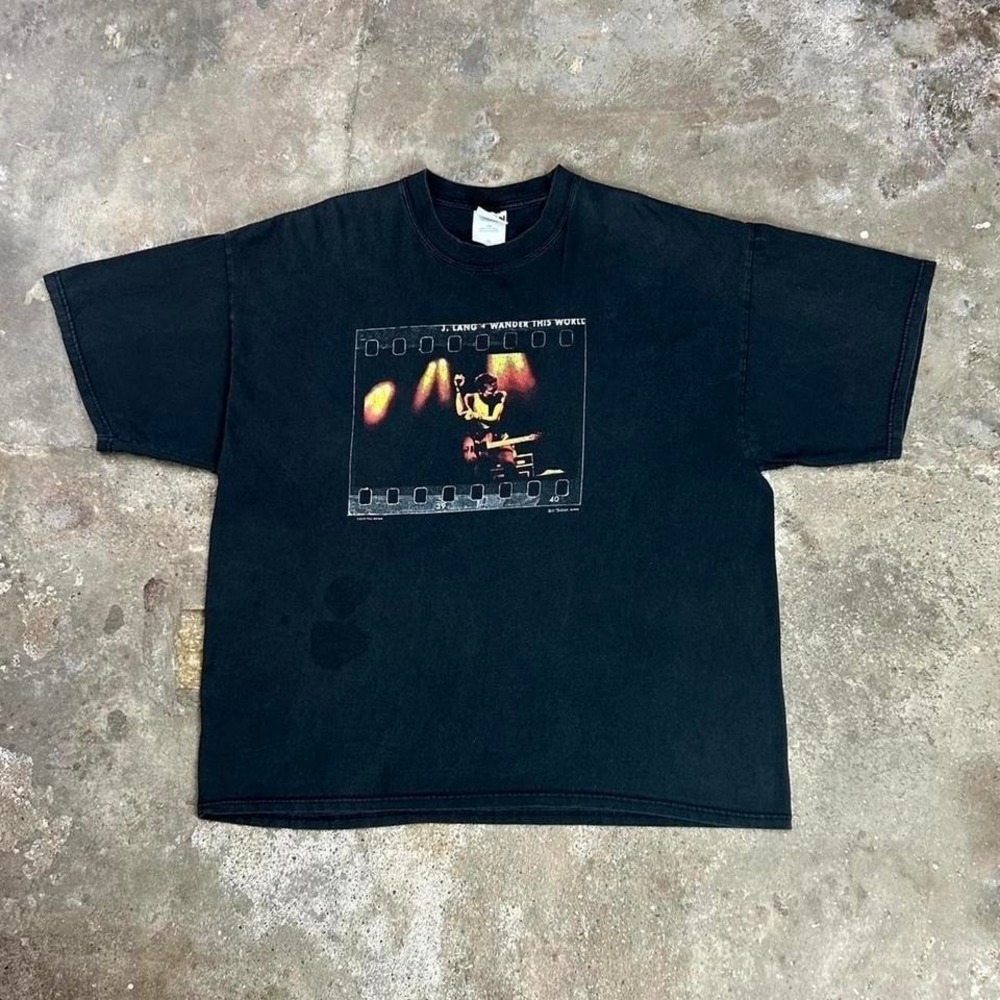 Vintage 90s Johnny Lang‎ Shirt Size XXL Back 1999 Wander This World Tour Concert